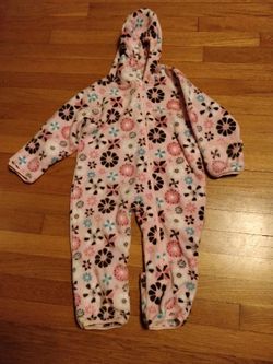 Toddler fleece bunting, size 24 months