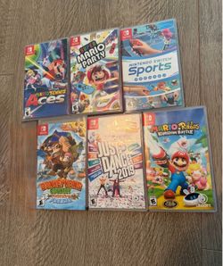 Nintendo Switch Games Bundle – 6 Games – Mario Party, Donkey Kong, Nintendo Switch Sports & More
