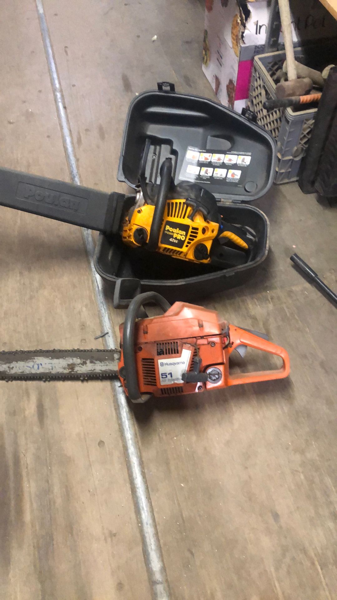 2 Chain Saws