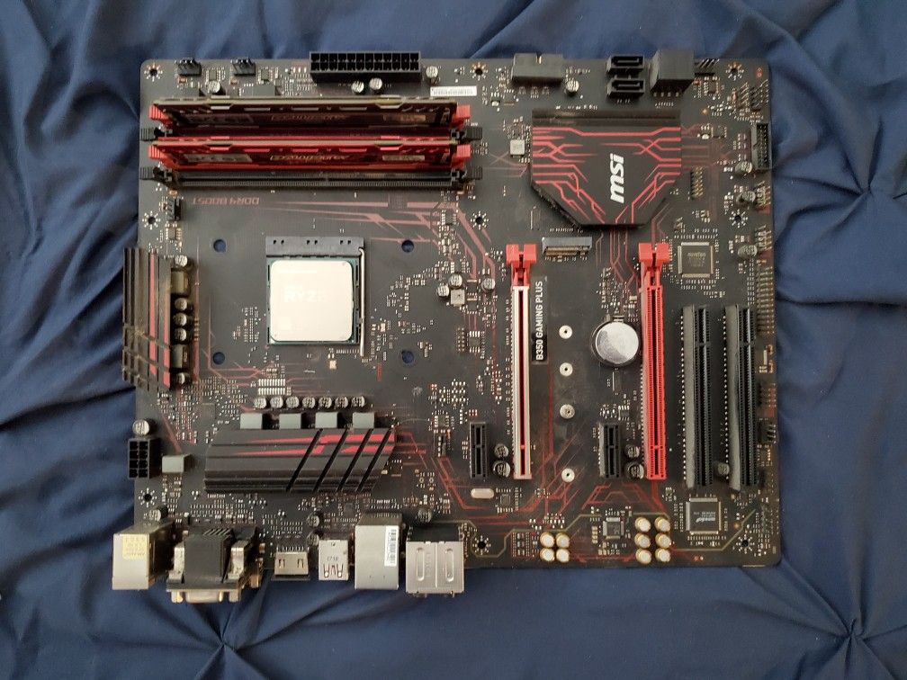 Msi B350 Gaming PRO W/ Amd Ryzen 5 1600x