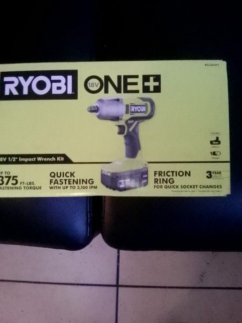 Ryobi One Plus 18 V 1/2 In. Impact Wrench (Brand New)