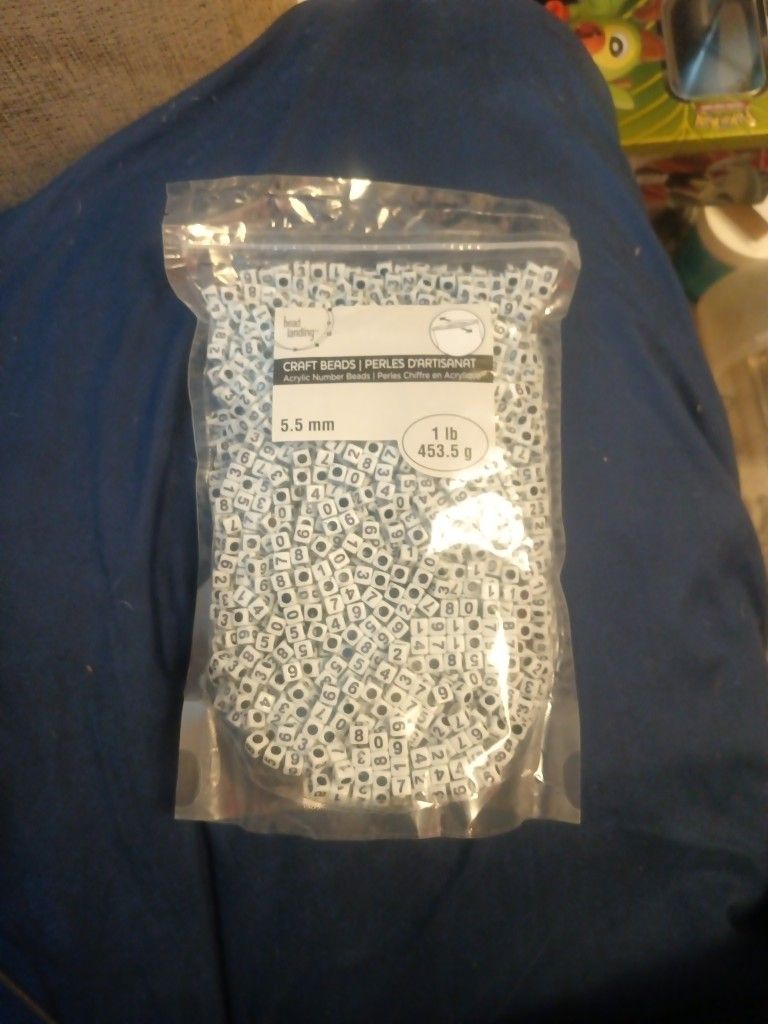 Bead Landing Acrylic Craft Number Beads