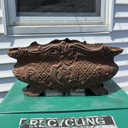 Antique French Style Cast Iron Planter