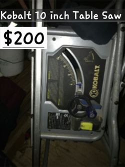 Kobalt 10 In Table SAW $200