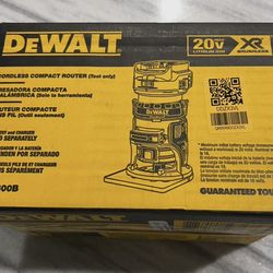 Brand New DEWALT 20v XR Brushless Router Tool Only 