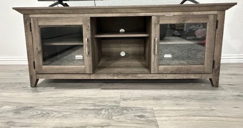Wood Gray TV Stand