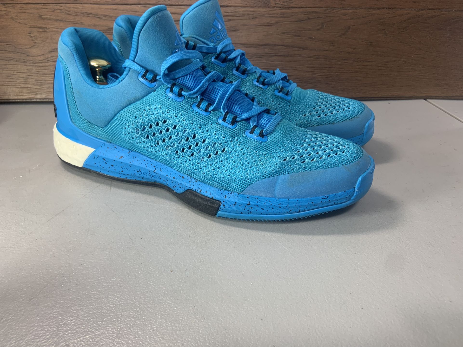 adidas Crazylight Boost 2015 Primeknit Bright Cyan Mens Shoes Size 12 S85577