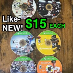 🏈 Like-NEW Xbox One Madden Football Games ($15 Each) 🏈
