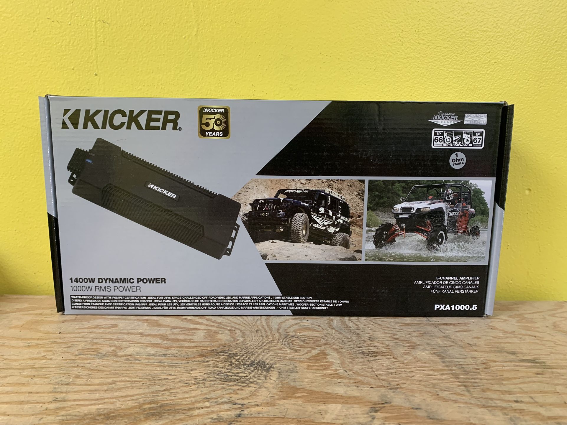 Kicker 5-Channel 1400 Watt Dynamic Power Amplifier (BRAND NEW)