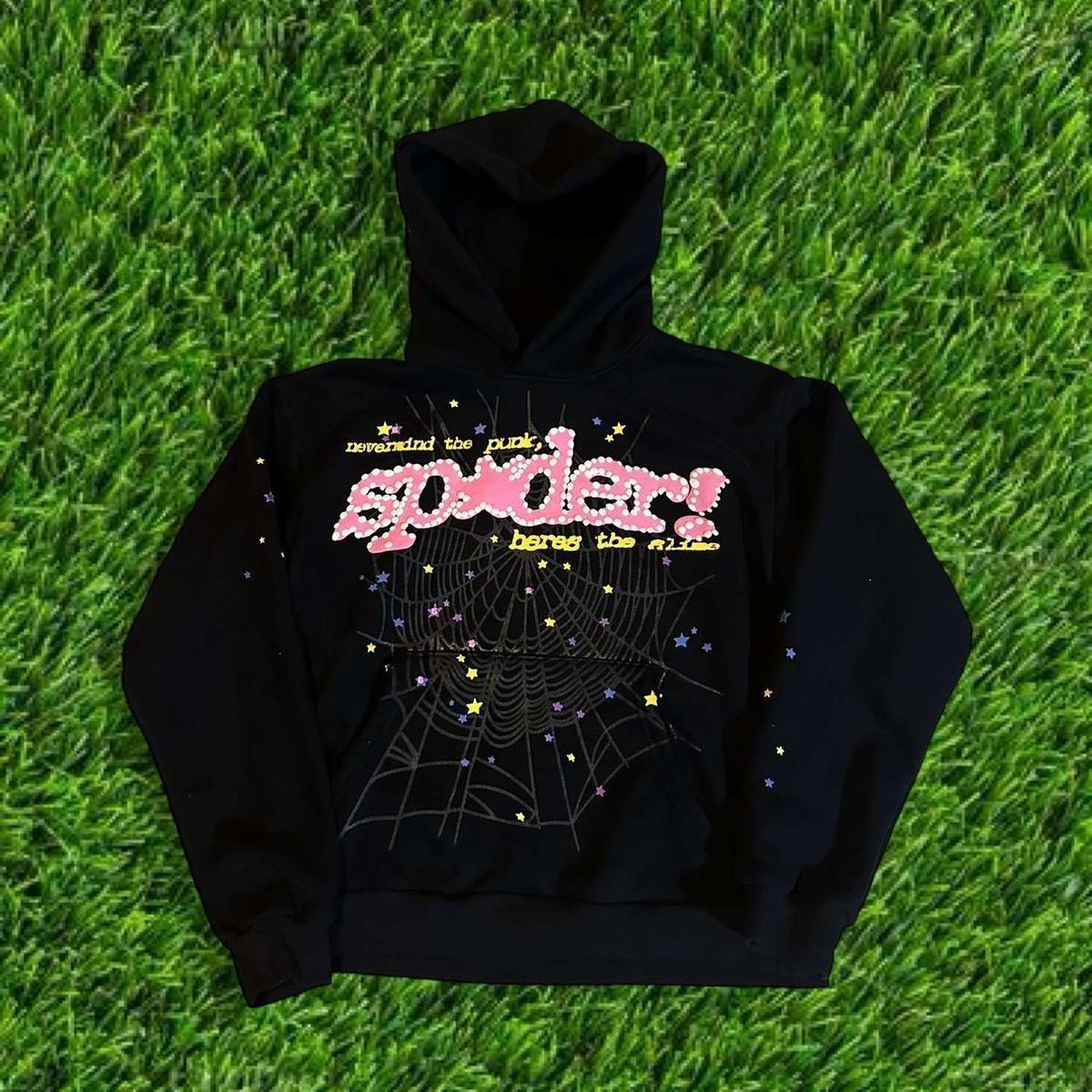 Black sp5der hoodie brand new size medium
