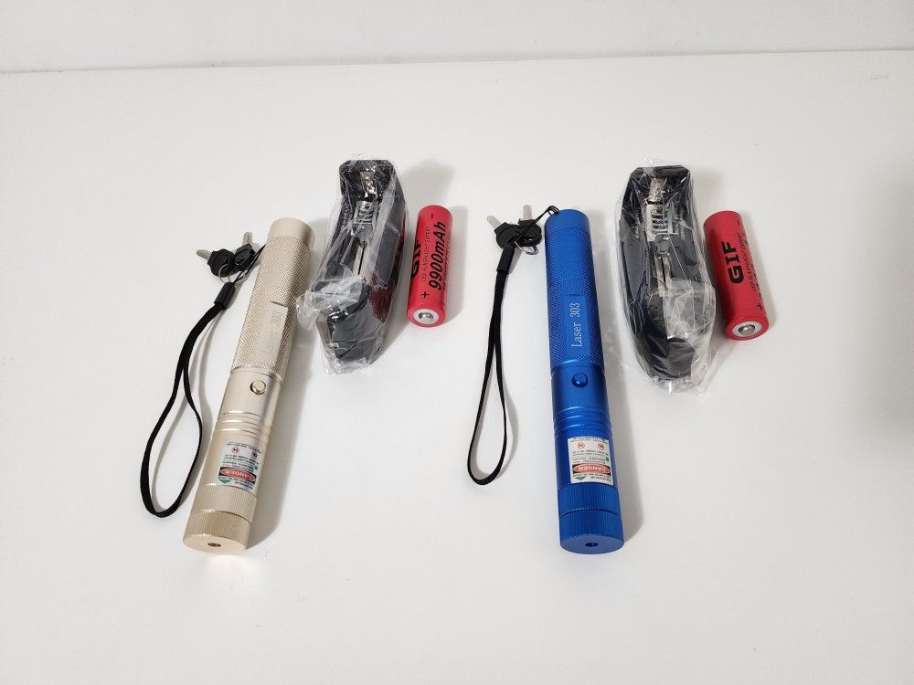 2pcs Rechargeable 303 L. Pointer Pen Light