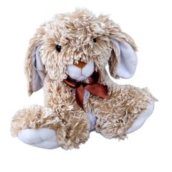 2016 Neil Enterprises Brown Large Floppy Furry Spring Easter rabbit bunny Eared Very Soft Long Haired Rabbit
