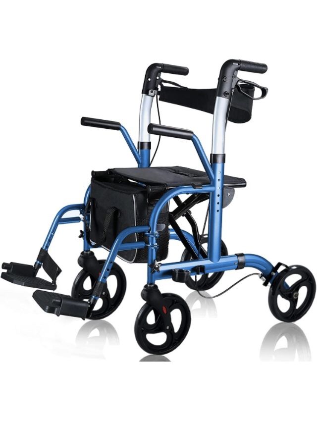 2 in 1 Rollator Walker for Seniors