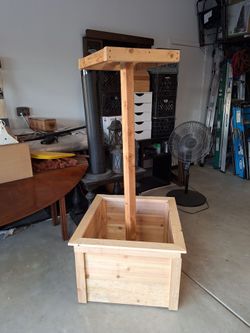 Dragon fruit trellis and planter