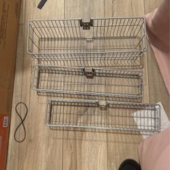 Three Elfa Utility Baskets
