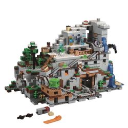 Minecraft Mountain Cave Set Snap Bricks- Not Legos