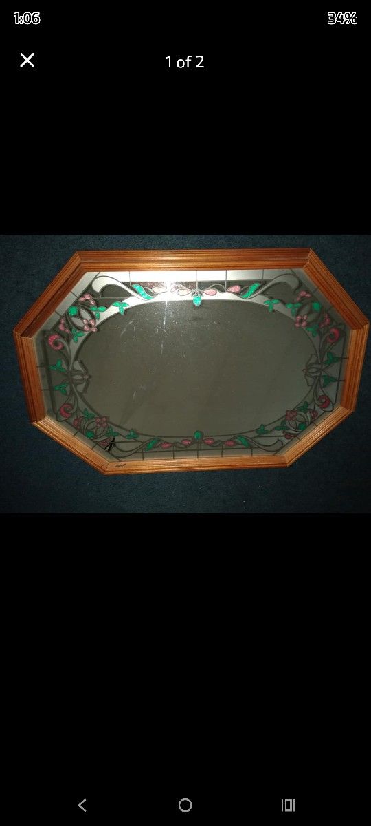 Hand-painted mirror