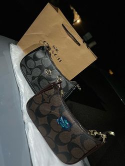 Coach signature shoulder bags