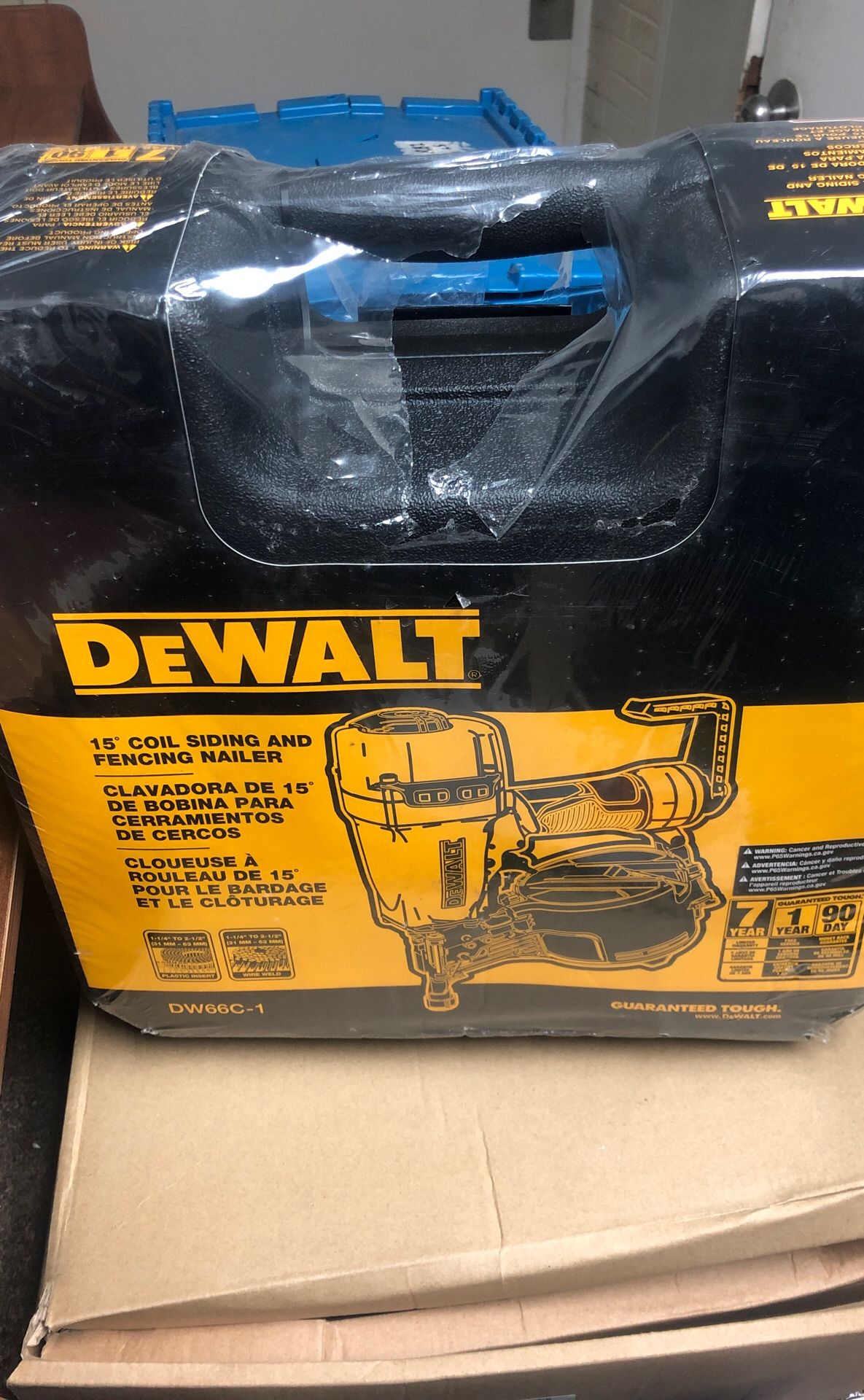 Dewalt fencing nail gun, new in box.