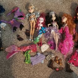 Lot Of Many Toy Dolls Ever After High, Enchantimals, And Disney Descendants
