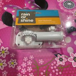Rain Or Shine Metal Flag Bracket. New.