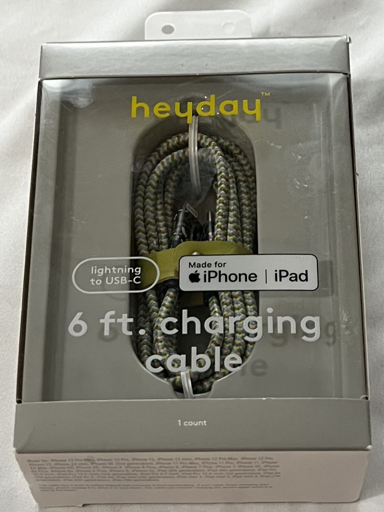 Heyday-Heyday-6' Lightning to USB-C Braided Cable -with Anh Tran
