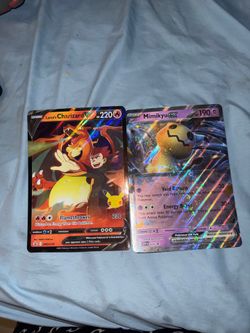 2x Pokémon Jumbo Cards – Lance's Charizard V & Mimikyu ex Promos