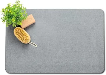 Comfitime suoer absorbent bath mat natural earth