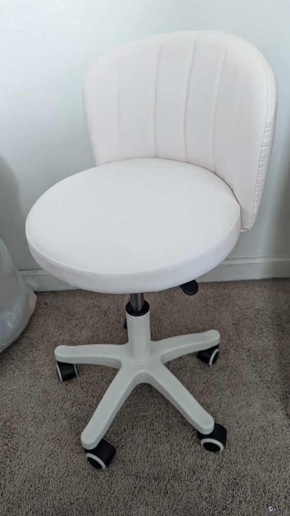 White Stool Chair