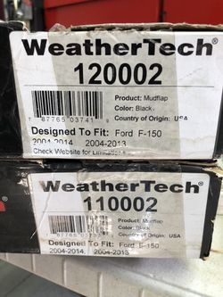 WeatherTech no drill mud flap