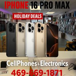 iPhone 16 Pro Max 256GB Factory Unlocked In Excellent Condition Holiday Deal Cash Price Starting From $899