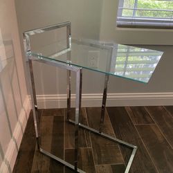 Glass Stands or Sidetables (2)