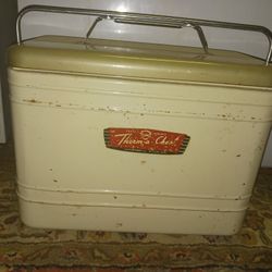 🔥 Vintage Metal Cooler – Knapp Monarch “Therma-Chest” 🧊 Retro 1950s