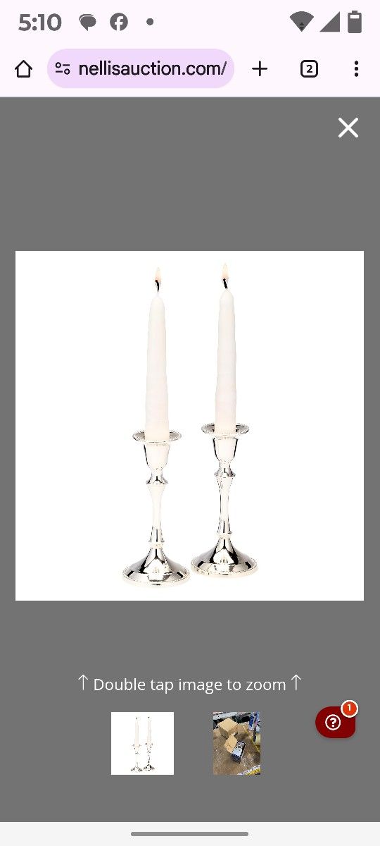 Silver Plated Candlestick Holders OBO