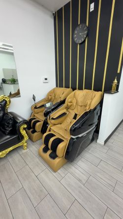 2 Luxury Zero-Gravity Massage Chairs – $800 for Both