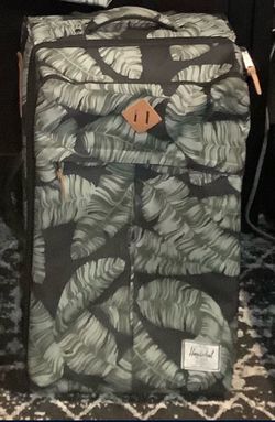 Herschel Luggage Suitcase - Checked Bag  (green and black)