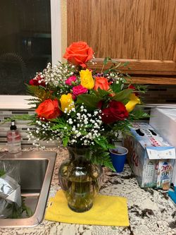 Freshly made mothers day arrangement!