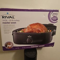 14 Qt. 20 lb turkey roaster oven