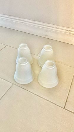 Frosted Glass Light Shades Set of 4