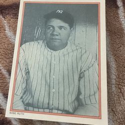 Baseball Card Babe Ruth
