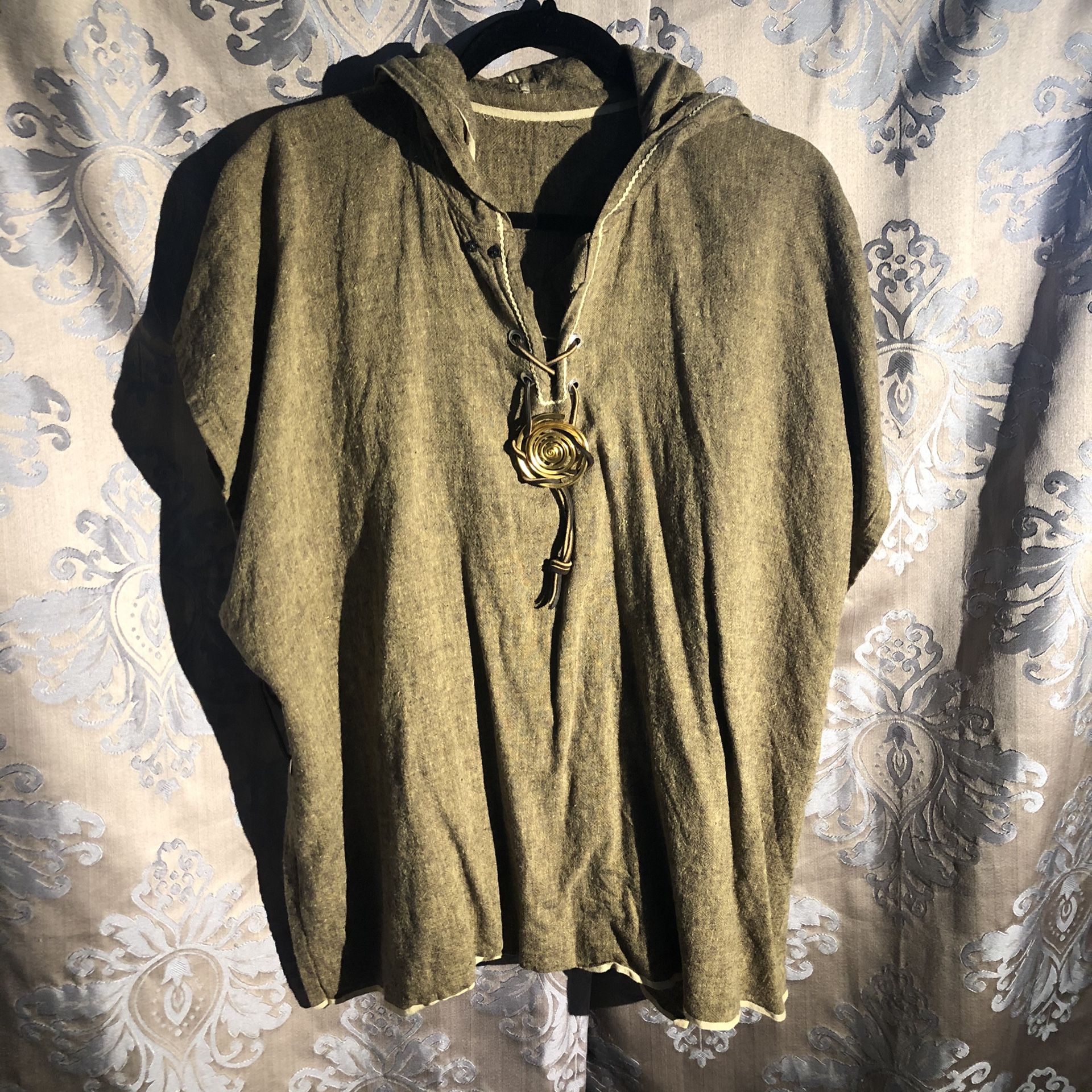 Tunic Styled Hoodie with Medallion