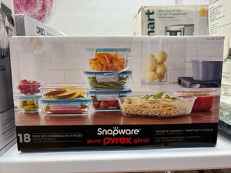 Snapware Pure Pyrex Glass Food Storage Containers – Set with Lids