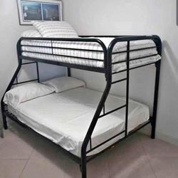 Black bunk Bed  Twin / Full  Available 2 Colors ⚪⚫