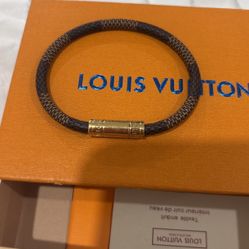 Men’s Louis Vuitton Damier Keep It Bracelet Authentic 
