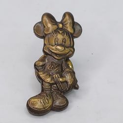 VINTAGE DISNEY MINNIE MOUSE BRASS PIN MONOGRAM PRODUCTS 