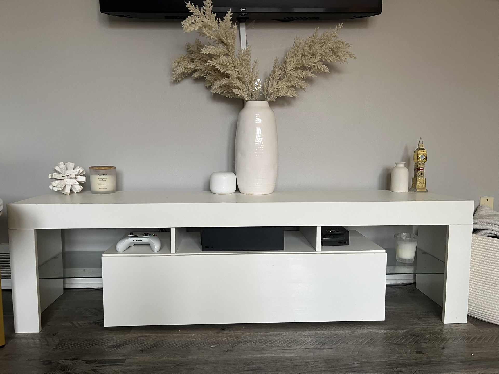 White TV Table/ Console