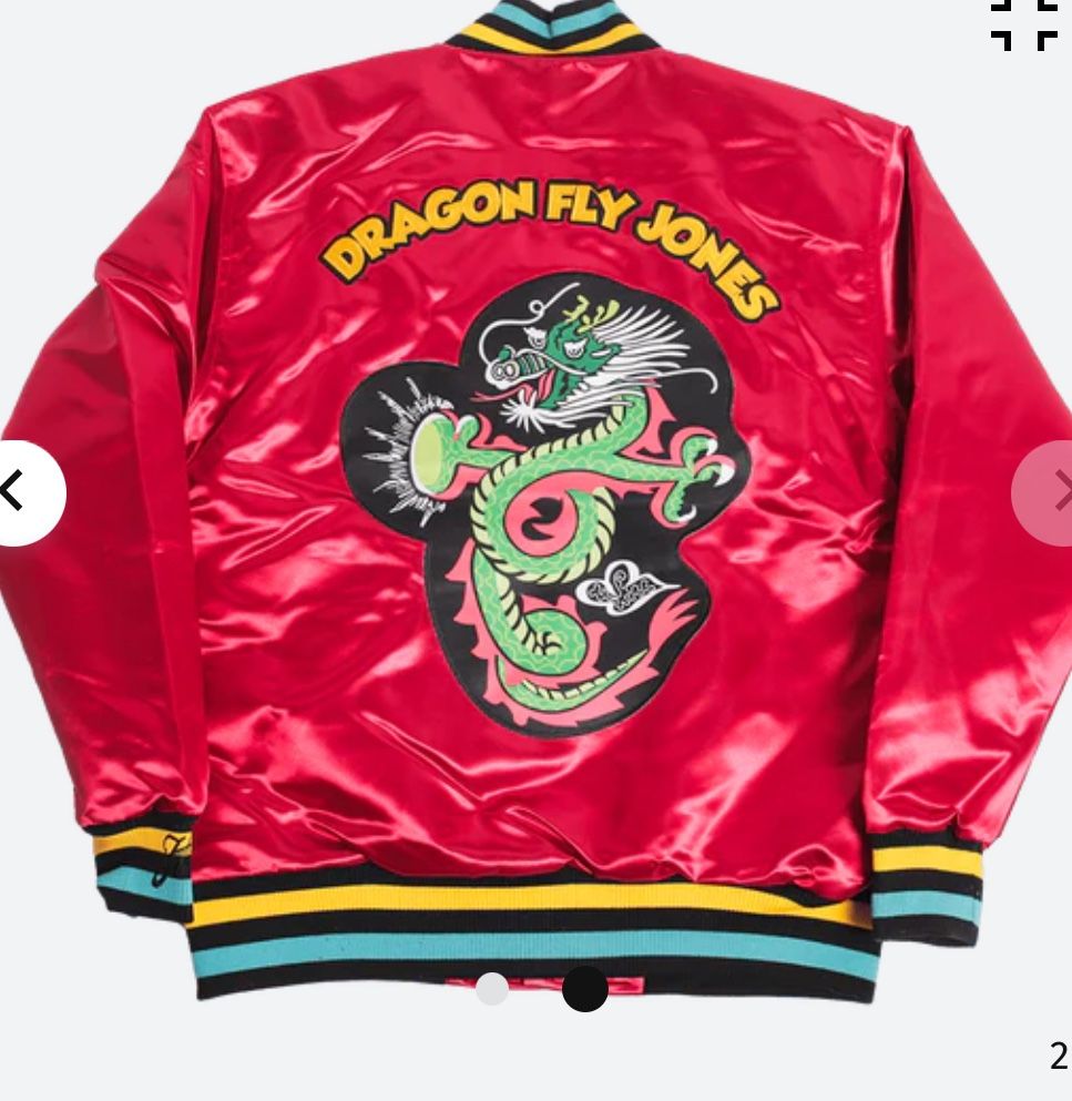 Martin Dragon Fly Jones Satin Jacket Red