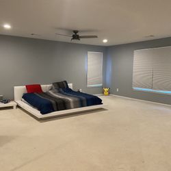 BRAND NEW Modern low profile bed with dresser