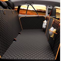 Back Seat Extender for Dogs - Large Space, Heavy-Duty Dog Car Seat Cover for Back Seat with Hard Bottom Holds 420lbs