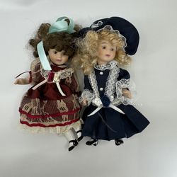 Sister Porcelain Doll Set